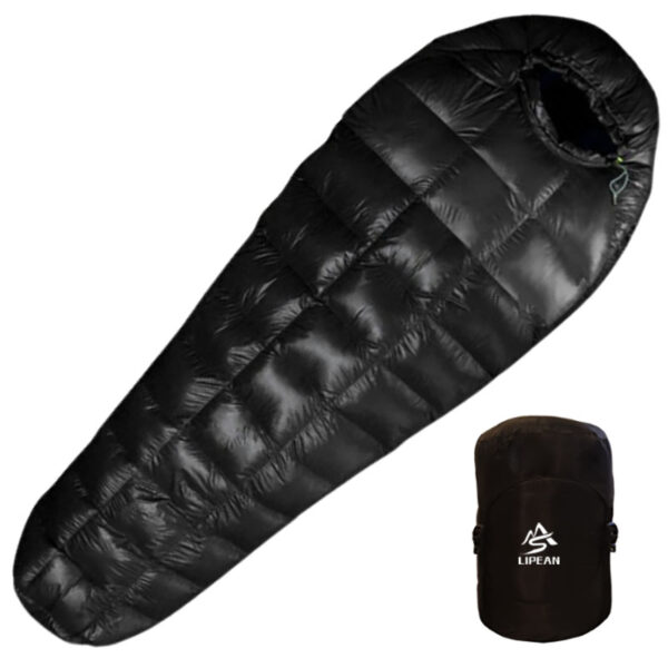 Goose Down Sleeping Bag 400g 800fp 10D Nylon 30.2 F