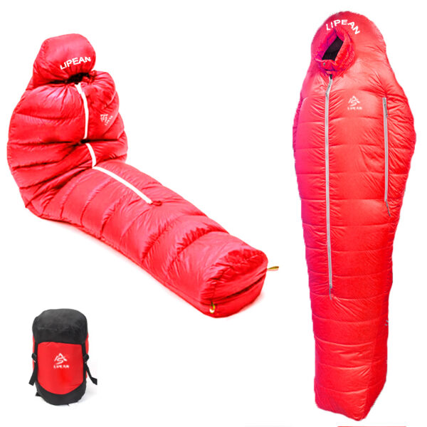 Camping Down Sleeping Bag With Center Zip LIPEAN